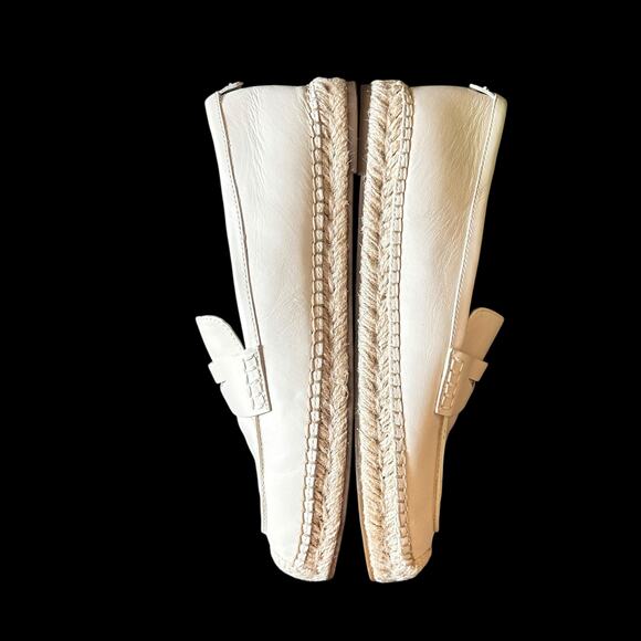 Sam Edelman Women Sz 10M Modern Ivory Espadrille Leather Comfort Walking Loafer - Picture 3 of 15